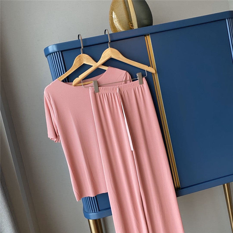 Women's Summer Pajamas Casual Loungewear Two-piece Set