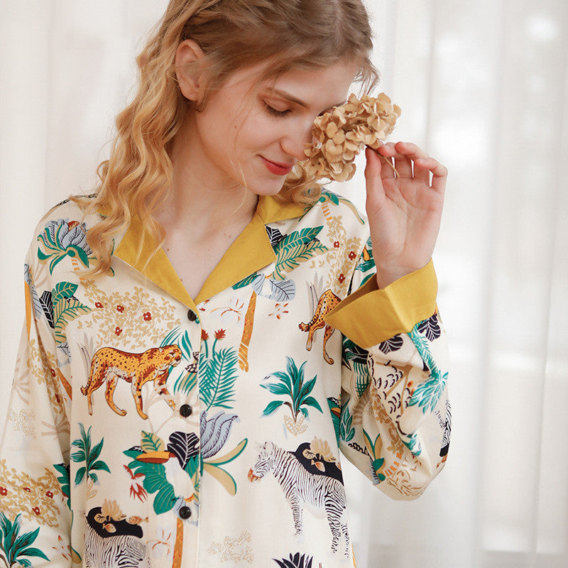 Rayon Tribute Mori Mirror Two-Tone Loungewear Set