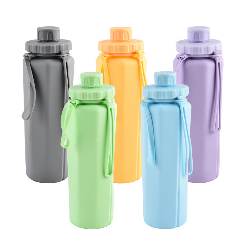 Silicone Folding Cups Outdoor Sports Bottle