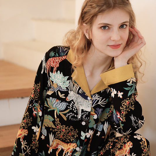 Rayon Tribute Mori Mirror Two-Tone Loungewear Set