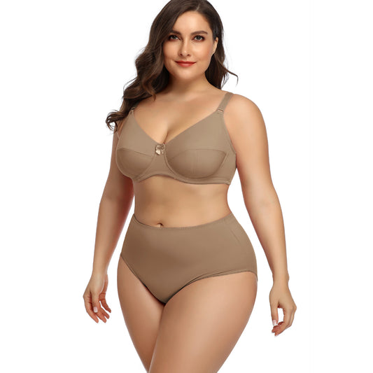 Comfortable Breathable Large Cup Glossy Bra