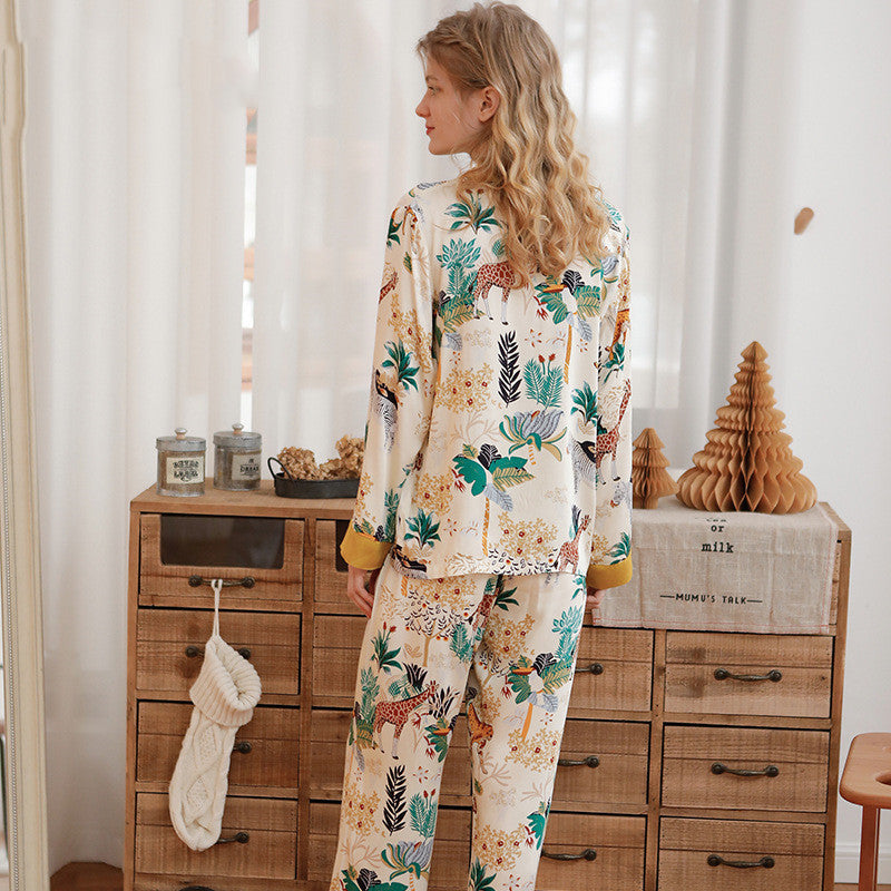 Rayon Tribute Mori Mirror Two-Tone Loungewear Set