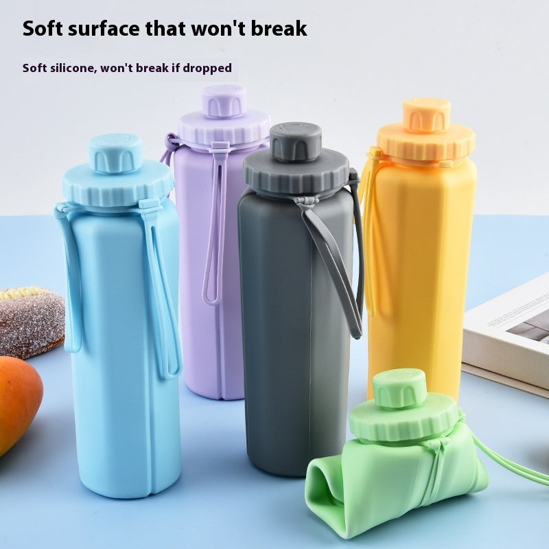 Silicone Folding Cups Outdoor Sports Bottle