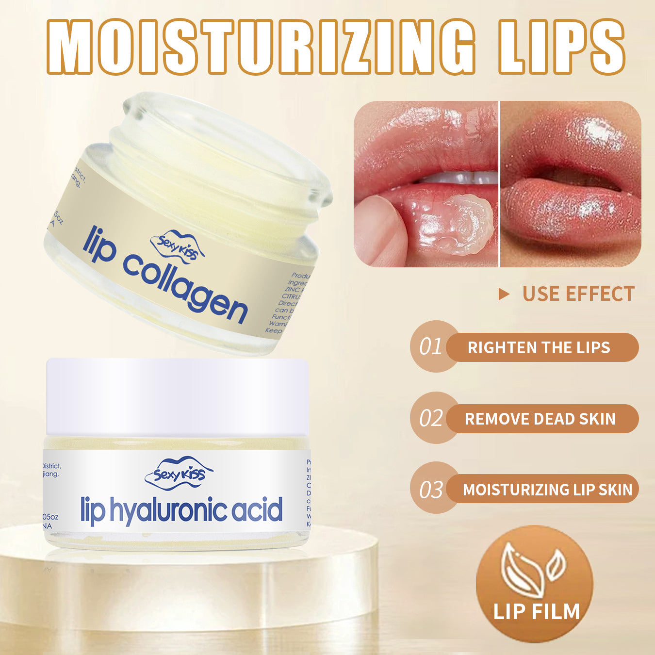 Nourishing Moisturizing Brightening Lip Color Sleep Lip Balm